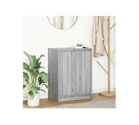 Buffet sonoma gris 57x34x76 cm bois d ingénierie