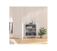 vidaXL Buffet Sonoma - Armoire de rangement salle de séjour Gris béton 57x35x70 cm Bois d'ingénierie