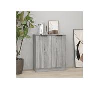 816983 vidaXL Buffet Sonoma gris 60x30x70 cm Bois d'ingénierie