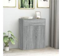 Buffet avec 2 Portes & 1 Tiroir Gris Sonoma 60x30x75 cm Bois Composé
