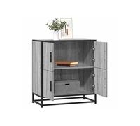 vidaXL Buffet sonoma gris 68x35x76 cm bois d'ingénierie, armoire de rangement, meuble d'entrée, meuble d'appoint, meuble de 848992