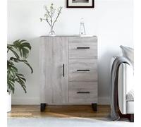 Vidaxl Buffet Sonoma Gris 69,5x34x90 Cm Bois D'ingénierie Gris