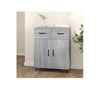 Buffet sonoma gris 69,5x34x90 cm bois d'ingénierie817361