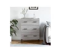 Buffet sonoma gris 69,5x34x90 cm bois d'ingénierie827858