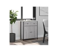 Vidaxl Buffet Sonoma Gris 70x30x80 Cm Bois D'ingénierie Gris