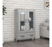 Buffet Sonoma Gris 70x31x115 cm Bois d'Ingénierie Armoire de Rangement vidaXL