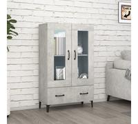 Buffet Sonoma Gris 70x31x115 cm Bois d'Ingénierie Armoire de Rangement vidaXL