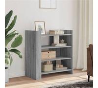 vidaXL - Buffet armoire de rangement en bois d'ingénierie Sonoma gris 73,5x35x75 cm