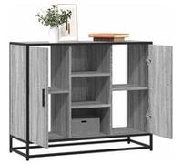 Buffet chêne fumé 92x35x76 cm bois d'ingénierie armoire de rangement vidaXL