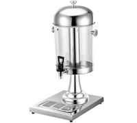 Buffet Stainless Steel Juice Tripod Single Double Head Refrigeration Beverage Machine Transparent Cold Drink Machine(A)