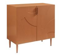 Buffet Starvili avec 2 portes 75 x 76 x 38 cm couleur rouille