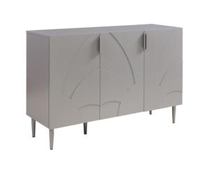 Buffet Starvili avec 3 portes 75 x 115 x 38 cm gris