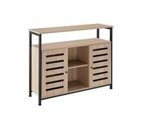 Buffet style industriel Bois clair industriel, Chêne Sonoma