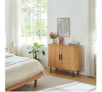 Buffet Tvedestrand 100 x 40 x 80 cm naturel noir