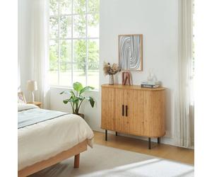 Buffet Tvedestrand 100 x 40 x 80 cm naturel noir