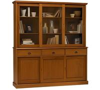 Buffet - Vaisselier Bibliothèque Pin Miel Porte…