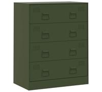 Buffet vert olive 67x39x83 cm acier