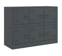 Buffet - vidaXL - acier - anthracite - avec 6 compartiments - robuste - 99 x 39 x 73 cm 567due73m