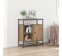 vidaXL Buffet Artisan Chêne 69x35x80 cm Bois d'ingénierie et Acier