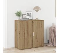 Buffet Vidaxl Artisan En Chêne 79x38x80 Cm En Bois D'ingénierie