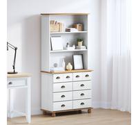 Buffet Vidaxl ¿Askim¿ Blanc 91x40x183 Cm Bois Massif Pin, Buffet Vidaxl ""Askim"" Blanc 91x30x104 Cm Bois Massif Pin, Commode Vidaxl 'askim'blanc 91x40x79 Cm Bois Massif Pin