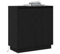 Buffet Vidaxl Avec Led, Noir, Chêne, 71x34,5x75 Cm, En Bois D'ingénierie Noir
