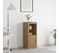 Buffet avec lumières LED Chêne Artisan 41x37x100 cm chêne G