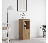 Buffet Vidaxl Avec Lumières Led Chêne Artisanal 41x37x100 Cm
