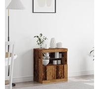 vidaXL Buffet avec lumières LED en Bois Ancien 60x37x67 cm