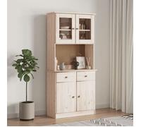 Buffet - vidaXL - Bahut de rangement - Bois de pin massif - 77x30x92 cm |113wrq10w