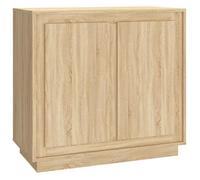 Buffet - vidaXL - bois d'ingénierie - chêne sonoma - facile à nettoyer - pour salon - 80 x 34 x 75 cm 985gsd28d