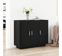vidaXL Buffet Chêne Noir 92x35x75 cm Bois Stratifié