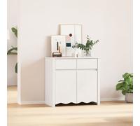 Buffet vidaXL """"DRAMMEN"""" Blanc 79x43x75,5 cm Bois Massif Pin