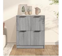 Buffet - VIDAXL - Sonoma - 4 Portes - Bois d'ingénierie - Contemporain