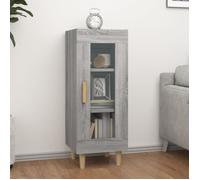 vidaXL Buffet Sonoma – Bois d'ingénierie Gris, hauteur 90 cm