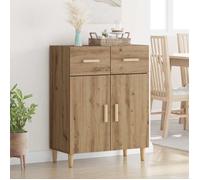Buffet - vidaXL - Vaisselier Meuble Rangement - Bois d'ingénierie - Chêne artisanal - 34 x 69,5 x 89 cm yzd54u8381