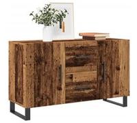 vidaXL Buffet Vieux Bois Meuble de rangement en bois d'ingénierie 100x36x60 cm Marron G