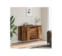 Vidaxl Buffet Vieux Bois 104x35x70 Cm Bois D'ingénierie Marron