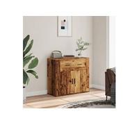 vidaXL Buffet vieux bois 80x33x70 cm bois d'ingénierie, meuble, meuble de rangement, armoire, placard, meuble latéral, 857075