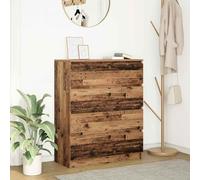 Buffet vieux bois 80x35x99 cm bois d'ingénierie armoire de rangement vidaXL