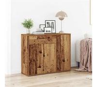 Buffet vieux bois 88x30x70 cm bois d ingénierie G