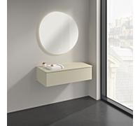 Buffet Villeroy & Boch Antao K40000HJ 100 x 26,8 x 50 cm, couleur du plan vasque : laque mate gris soie