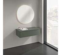 Buffet Villeroy & Boch Antao K40000HL 100 x 26,8 x 50 cm, couleur du plan vasque : laque mate vert feuille