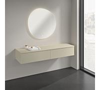 Buffet Villeroy & Boch Antao K42000HJ 160 x 26,8 x 50 cm, couleur du plan vasque : laque mate gris soie