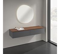 Villeroy & Boch V&B Buffet sans structure de façade Antao 160x26,8x50cm, WBP w wal, Anthrac. m Lac Quantité:1