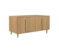 Buffet vintage décor bois de chêne 4 portes 160cm - Juliana