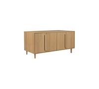| Buffet vintage effet bois de chêne 4 portes 150cm - Juliana
