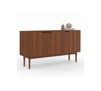 IDMarket - Buffet Vintage 140 cm Viggo 3 Portes Effet Noyer