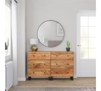 Buffets 2 pcs 60x33x75 cm bois massif d acacia Bois G