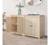 Buffets 2 pcs. 70x35x80 cm pin massif